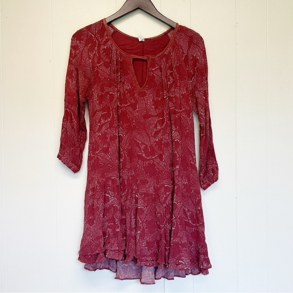 GENTLE FAWN Sonnet Henna Floral Tunic Boho Dress
